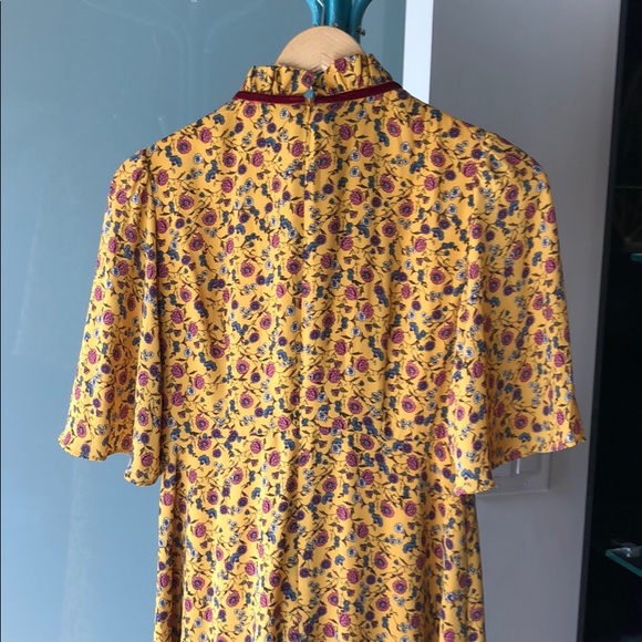 Floral yellow dress - Picture 6 of 7